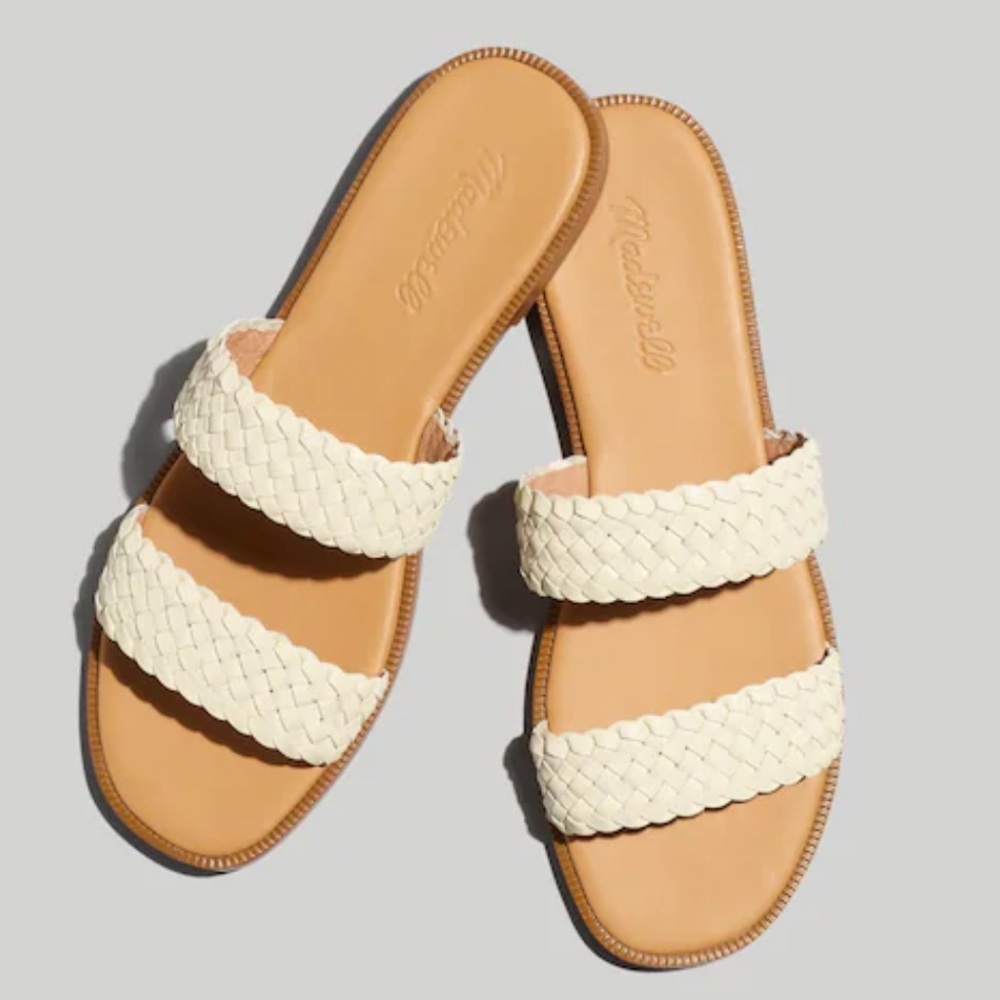 Madewell Teagan Leather Slide Sandals
